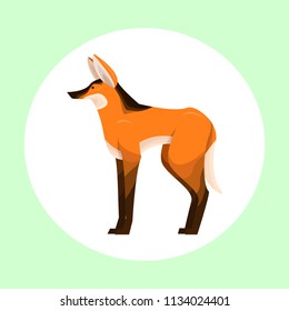 Maned wolf logo.