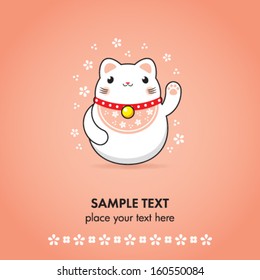 maneki neko card