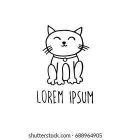 maneki neko doodle icon