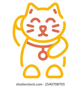 Maneki Neko icon for web, app, infographic, etc
