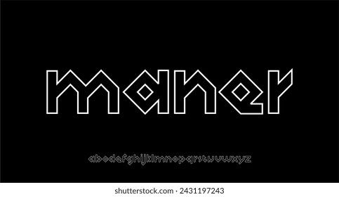 MANER FONT VECTOR DISPLAY GREEK SQUARE