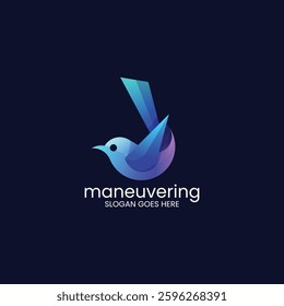 Maneuvering Gradient Colorful Logo Template