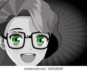 manga anime young woman