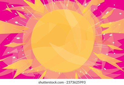 Manga comic concentrated line radiation background illustration