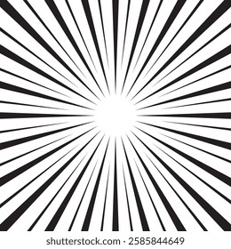 Manga comic motion speed line, zoom and motion effects background.  vector illustration. EPS 10 AI