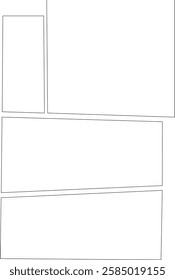 Manga Comic Panel Template Layout