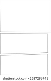 Manga Comic Panel Template Layout