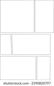 Manga Comic Panel Template Layout