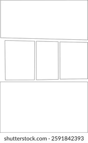 Manga Comic Panel Template Layout