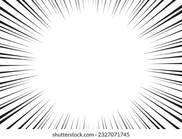 Manga-Konzentriertes Line-Hintergrundmaterial