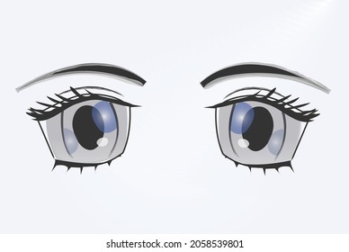 manga eyes female charactor design