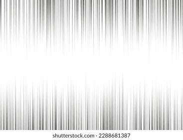 Manga focus speed lines for comic effect. Motion and action focus flash vertical strip lines for anime comic book. Vector background illustration of black ray manga speed frame or splash explosion.