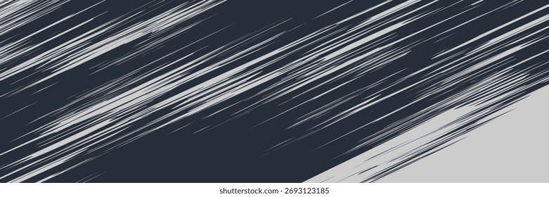 Linhas de velocidade de foco de mangá para efeito cômico. Movimento e ação diagonal foco flash strip linhas para anime quadrinhos. moderno