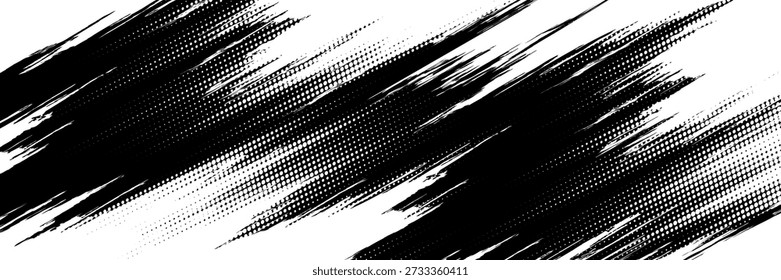 Linhas de velocidade de foco do mangá para efeito cômico. Motion e ação diagonal foco flash strip linhas para anime quadrinhos. estilo grunge sport
