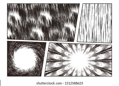 Manga radial explosion effect for comic scene