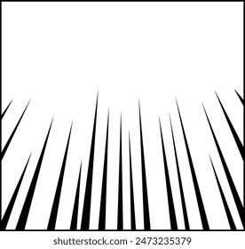 Manga Speed Lines Effect Background Vector Illustration