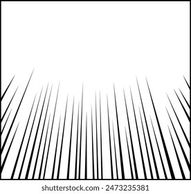 Manga Speed Lines Effect Background Vector Illustration