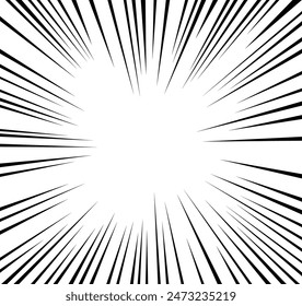 Manga Speed Lines Effect Vector Illustration