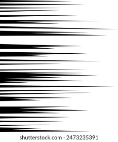 Ilustración vectorial de efecto de líneas de velocidad de manga
