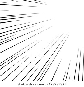 Manga Speed Lines Effect Vector Illustration