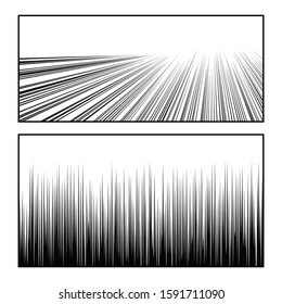 Manga speed lines set for design uses