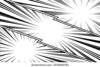manga storyboard layout template for creating a comic book style. vector illustration
