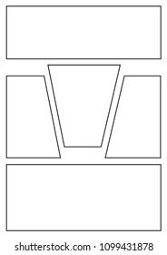 manga storyboard layout template for rapidly create the comic book style. A4 design of paper ratio is fit for print out.