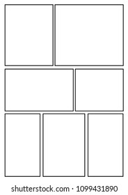 Manga Storyboard Layout Template Rapidly Create Stock Vector (Royalty ...
