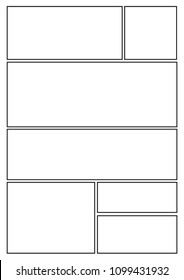 Manga Storyboard Layout Template Rapidly Create Stock Vector (royalty 