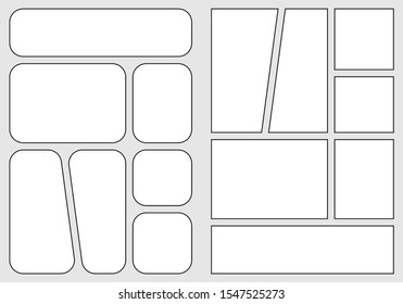 Manga Storyboard Layout Template Rapidly Create Stock Vector (Royalty ...