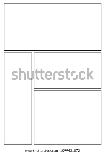 Manga Storyboard Layout Template Rapidly Create Stock Vector (Royalty ...