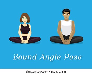 Manga Style Cartoon Yoga Hero Pose Stock Vector (Royalty Free) 704165515