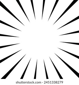 Manga style concentrated line material