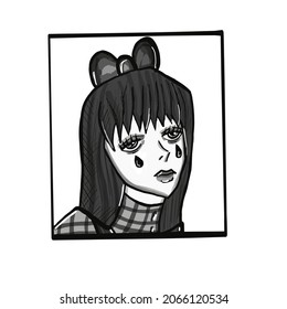 Manga style. Japanese cartoon Comic concept. Anime characters. Vector design for t-shirt graphics, banner, fashion prints, slogan tees, stickers, flyer, posters and other creative uses
