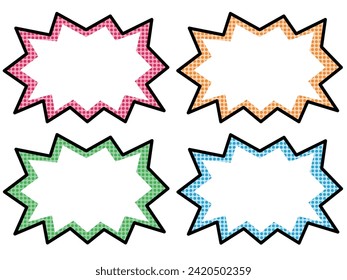Manga-style speech bubble that can be used for POP Gizadot