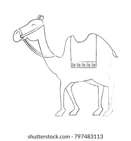 manger camel character icon