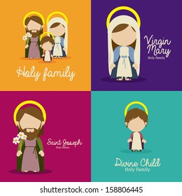 manger design over colorful background vector illustration