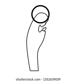 manger mary virgin figure silhouette icon
