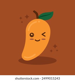 Manggo Fruit Cute Full Expression