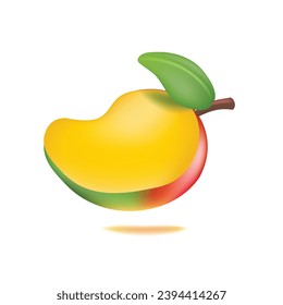 Mango 3D-Symbolvorlage für weiche Illustrationen