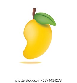 Plantilla de ilustración de icono Mango 3d