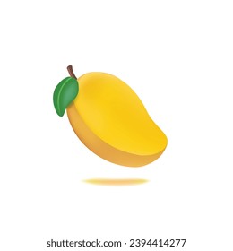 Mango 3d Icon soft illustration template