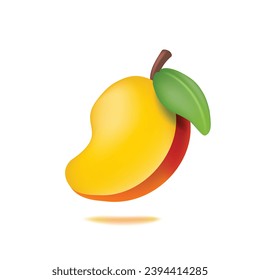 Plantilla de ilustración de icono Mango 3d