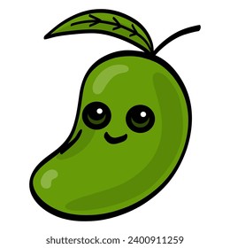 Mango Cartoon Doodle Drawing Vector Illustration Icon