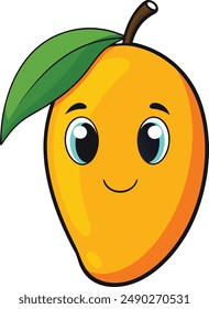 Mango Cartoon vector art illustration