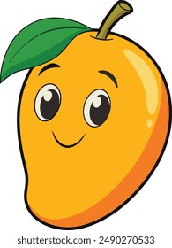 Mango Cartoon vector art illustration
