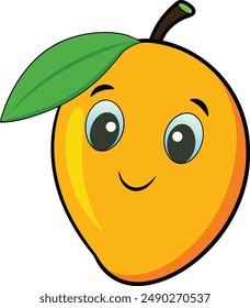 Ilustración de Arte vectorial de dibujos animados de mango