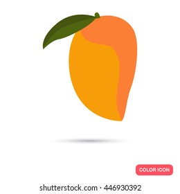 Mango color flat icon