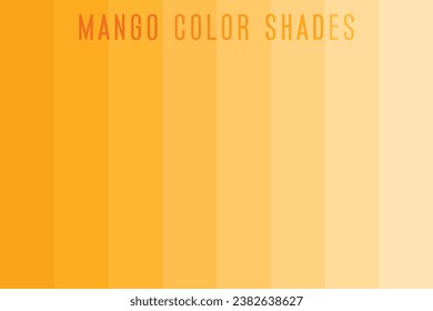 Mango color shades vector illustration