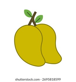mango colors icon on white background